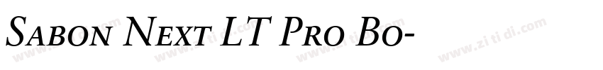 Sabon Next LT Pro Bo字体转换